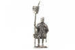 Tin soldier isolated on a white backgrounds