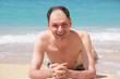Man on a beach