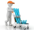 Illustration: WWW, people of 3D WWW, people of 3D