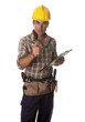 Photo: thinking worker thinking worker
