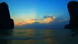 Video: Sunset on tropical beach Railay. Time lapse Sunset on tropical beach Railay. Time lapse