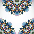 Vector: ornamental circle template with floral background ornamental circle template with floral background
