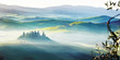 Countryside, San Quirico d`Orcia , Tuscany, Italy