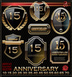 Anniversary golden label