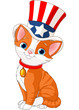 Fourth of July kitten