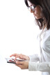 Photo: Businesswoman at work using a digital tablet Businesswoman at work using a digital tablet