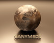 Illustration: Jupitermoon Ganymede Jupitermoon Ganymede