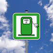 Strom Tankstelle Schild  #130513-02