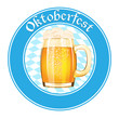 Vettoriale: Oktoberfest banner with beer mug Oktoberfest banner with beer mug
