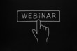 Photo: Hand Clicking Webinar Button Hand Clicking Webinar Button