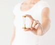 woman with hourglass