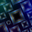 Illustration: abstract blue green background with shining multicolored squares abstract blue green background with shining multicolored squares