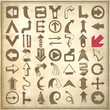 49 hand draw sketch arrow element collection, icons set