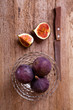 Photo: fresh figs and old knife fresh figs and old knife