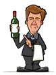 Sommelier Presenting a Bottle of Wine