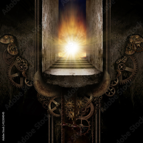 Illustration: Steampunk Background Steampunk Background
