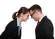Foto: Business Couple Head in Head Business Couple Head in Head