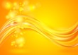 Bright yellow wavy background