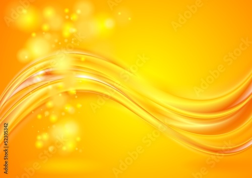 Vector: Bright yellow wavy background Bright yellow wavy background
