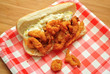 Clam Sandwich with Tarter Sauce on a Picnic Plate