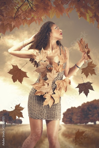 Photo: Autumn woman Autumn woman