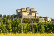 Castle of Torrechiara and vineyard