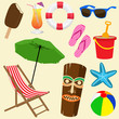 Vector: Beach icon set Beach icon set