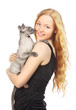 Girl With Cat