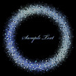 Vector frame - blue abstract lights
