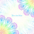 Bright rainbow vector peacock feathers background