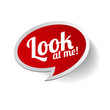Look at me! Vector label