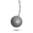 Vector illustration of wrecking ball