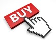 online shopping - buy 3d button