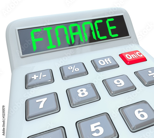 Illustration: Finance Word Calcualtor Accounting Saving Investment Finance Word Calcualtor Accounting Saving Investment