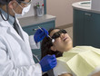 Woman patient waiting for dentist to begin work