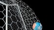 Slovenia Ball Scores in Slow Motion with Alpha Channel