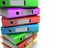 stationery folders white backgrounds