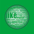 Social Media concept in word collage