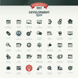 SEO and development icon set