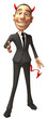Evil businessman