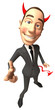 Evil businessman