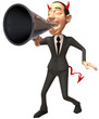 Evil businessman
