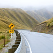 Misty mountain road