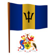 barbados wavy flag