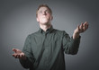 Young businessman juggling