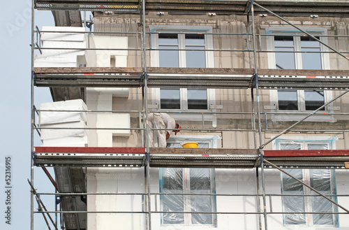 Photo: Maler auf Gerüst Maler auf Gerüst