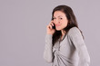 girl talking to mobile