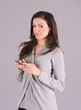 girl talking to mobile