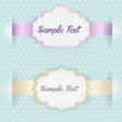 Vector blue vintage frames