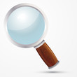 Vector magnifying glass